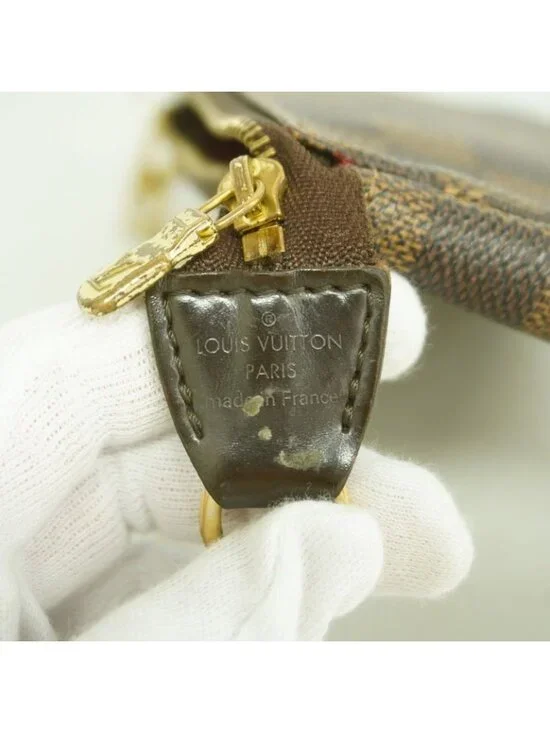 Louis Vuitton Pouch Damier Mini Pochette Accessoire Ebene Evene - Picture 5 of 10